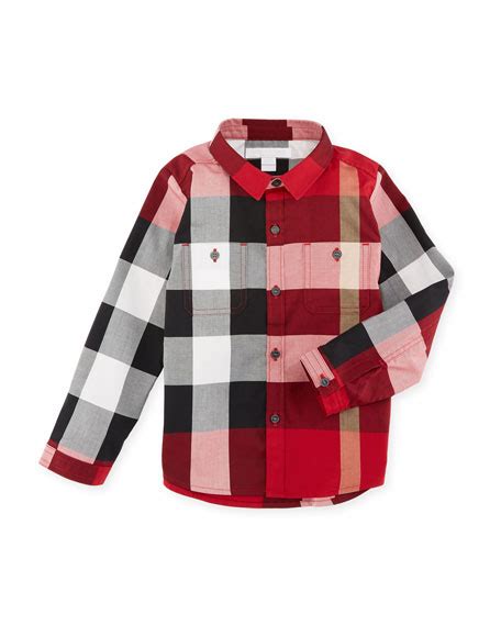 burberry mini camber check shirt|Burberry Mini Camber Check Shirt, Classic, Size 6M.